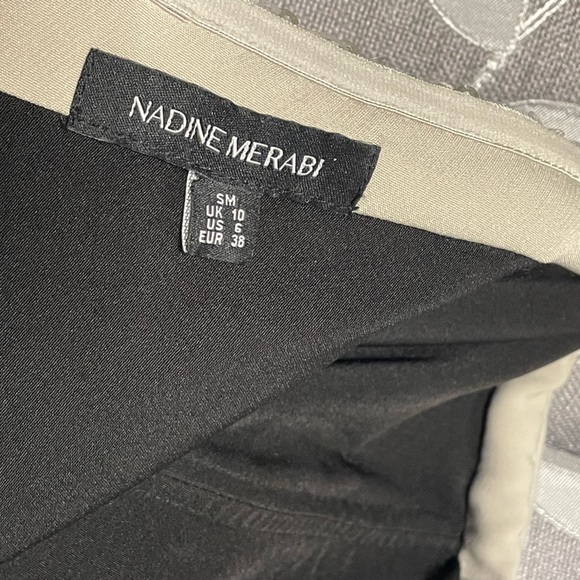 NADINE MERABI Silver and Black Strapless Dress - Picture 11 of 11